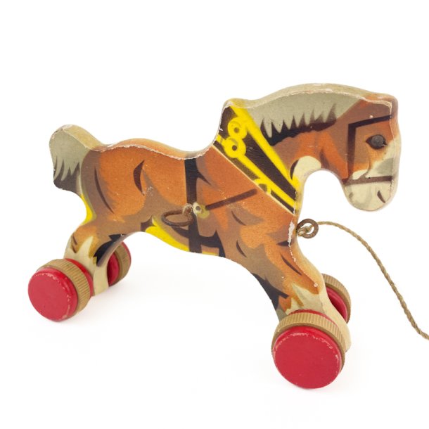 Altes Spielzeug-Holzpferd.