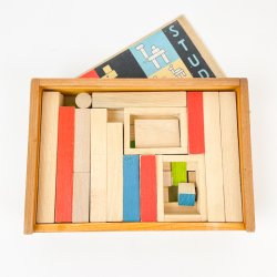 Vintage tr�-byggeklodser