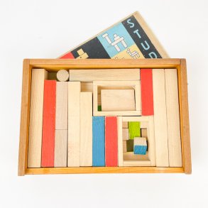 Vintage-Holz-Baukltze.