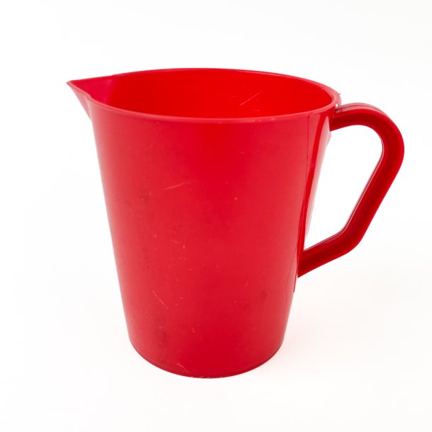 Kleine rote Retro-Kanne