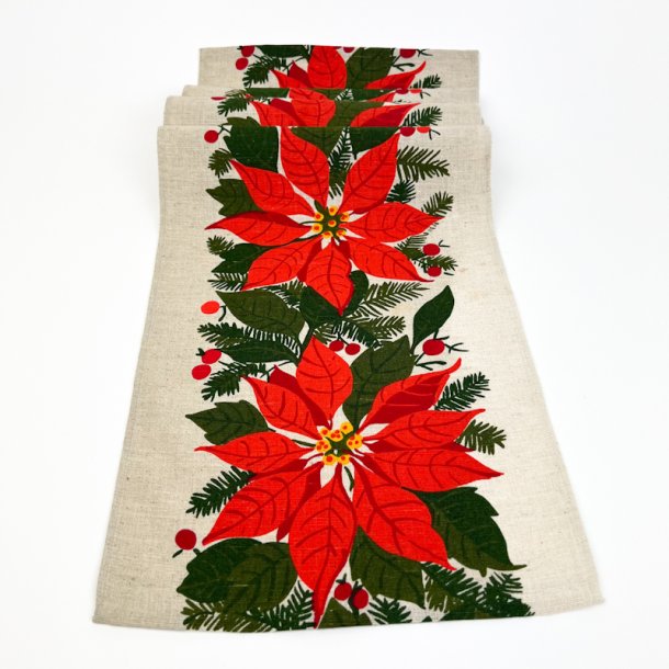 Vintage bordl�ber med julestjerner