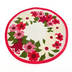 Blomstret retro d�kkeserviet