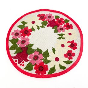 Blomstret retro d�kkeserviet