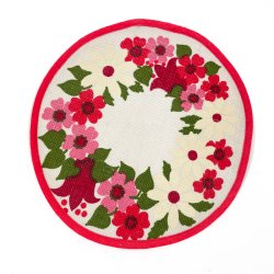 Blomstret retro d�kkeserviet