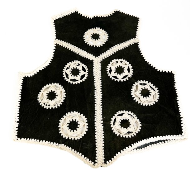 Sort retro ruskindsvest