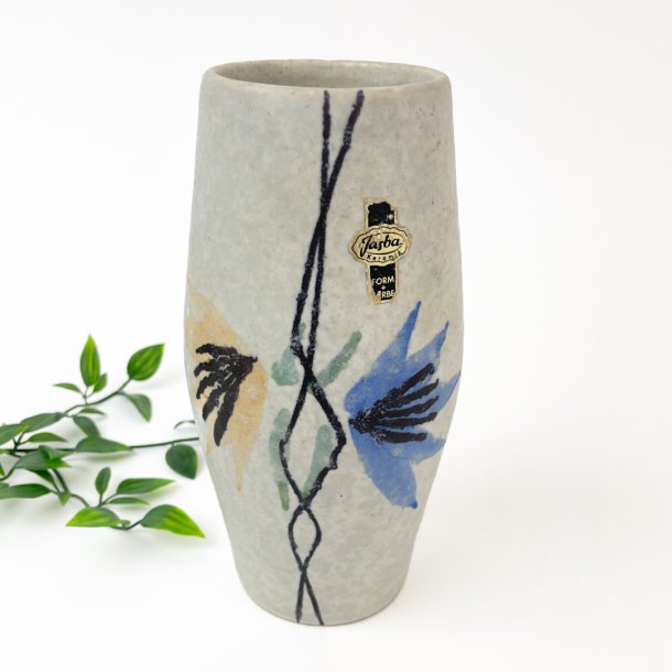 West Germany vase med blomster