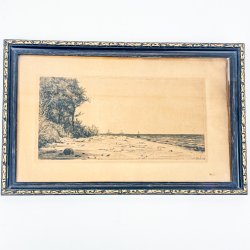 Radierung  Von der Nordkste Seelands, Carl Bloch 1883