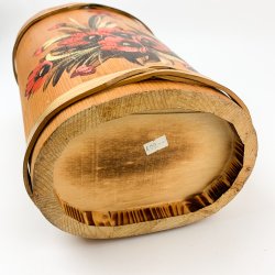 Antiker Regenschirmstnder aus Eichenholz.