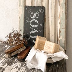 Schieferschild von Moodtiles  Soap