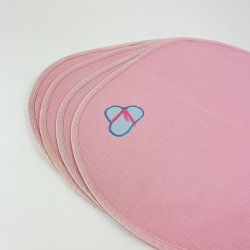 Rosa retro dkkeservietter - 4 stk