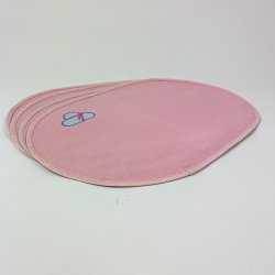 Rosa retro dkkeservietter - 4 stk