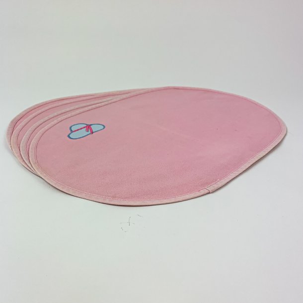 Rosa retro dkkeservietter - 4 stk