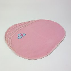 Rosa retro dkkeservietter - 4 stk