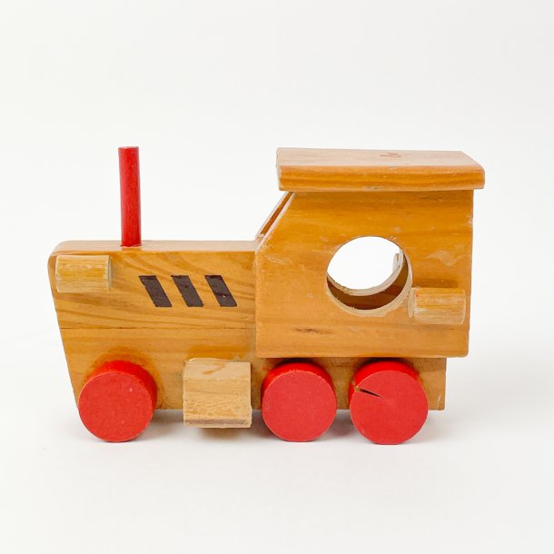 Vintage legetjstog i tr