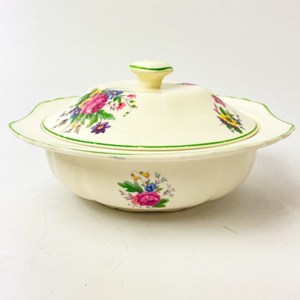 Deckelschale mit Blumen - Midwinter, Burslem