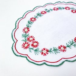 Flakon med rdt broderi