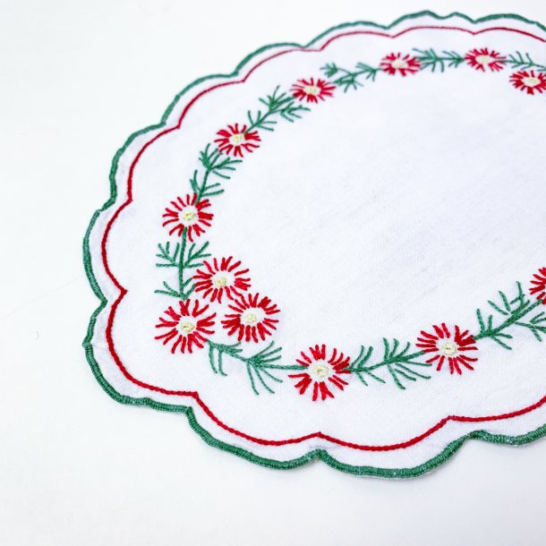 Flakon med rdt broderi