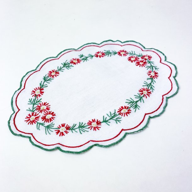 Flakon med rdt broderi