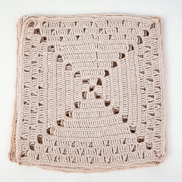 Hklede sandfarvet mundservietter, 6 stk