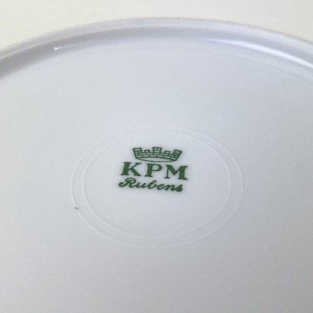 Dyb vintage tallerken med sm� blomster