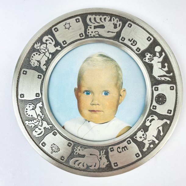 Vintage Kinderbilderrahmen - Zinn