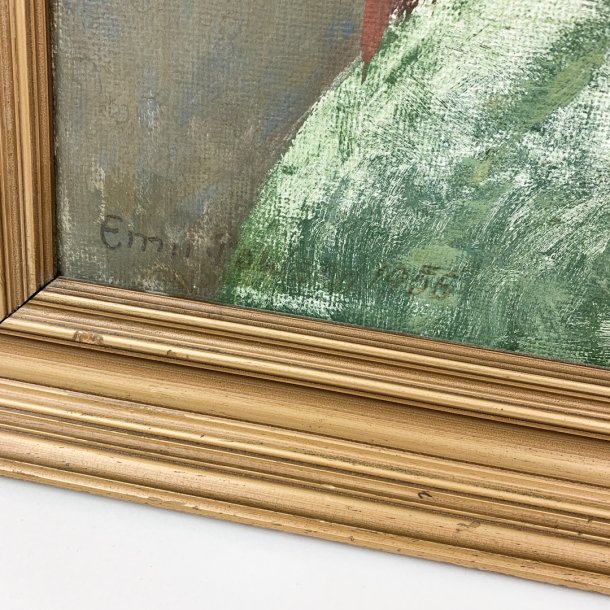 l auf Leinwand - Portrt der Tochter Cecilie - Emil Poulsen