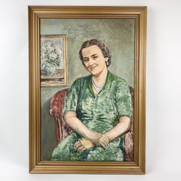 l auf Leinwand - Portrt der Tochter Cecilie - Emil Poulsen