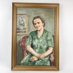 l auf Leinwand - Portrt der Tochter Cecilie - Emil Poulsen