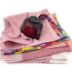 Zwei Retro-Geschirrtcher  Upcycling