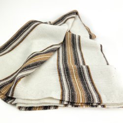 Retro-Tischdecke in Beige und Braun  180 cm