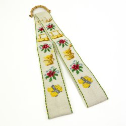 Vintage broderet bakkeb�nd