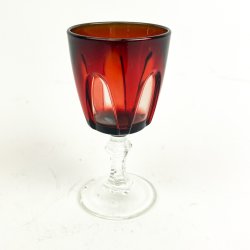 R�dt vintage portvinsglas