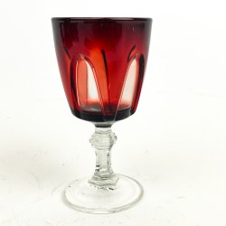 R�dt vintage portvinsglas