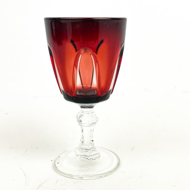 R�dt vintage portvinsglas