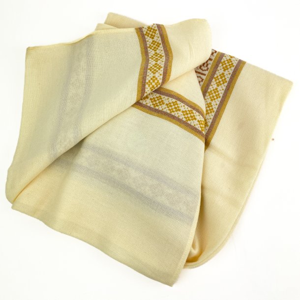 Bgelfreie Retro-Tischdecke in Goldtnen  180 cm 