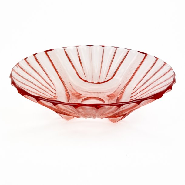 Rosa vintage glassk�l