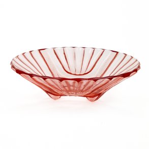 Rosa vintage glassk�l