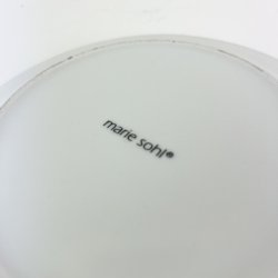 Gr�n Marie Sohl desserttallerken blomster