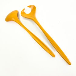 Gult retro Rosti salatbestik