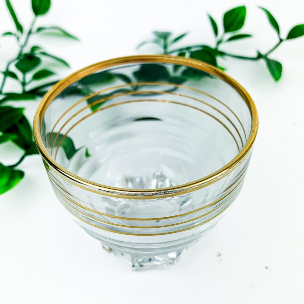 Franzsisches Vintage-Likrglas mit Gold