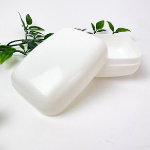 Weie Vintage-Seifendose