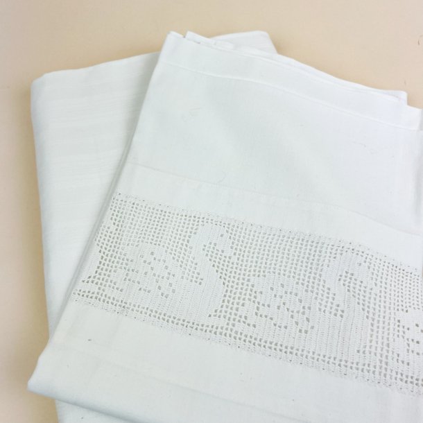 Vintage damask senget�j med svanemellemv�rk
