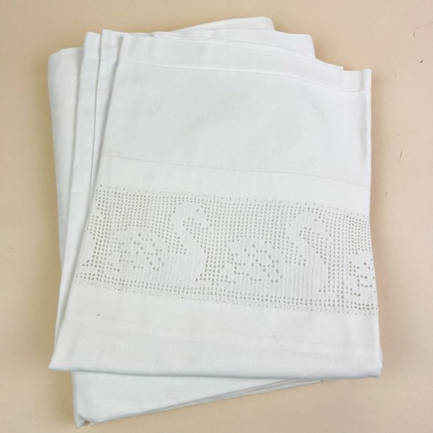 Vintage damask senget�j med svanemellemv�rk