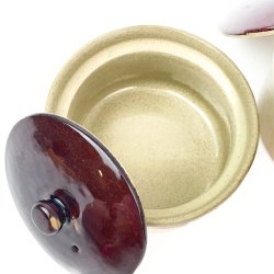 Zwei Steingut-Tpfe  SILD &amp; FEDT