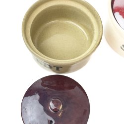 Zwei Steingut-Tpfe  SILD &amp; FEDT