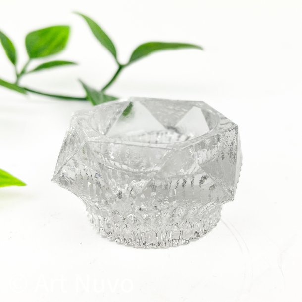 Vintage saltkar i st�bt glas