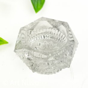 Vintage saltkar i st�bt glas