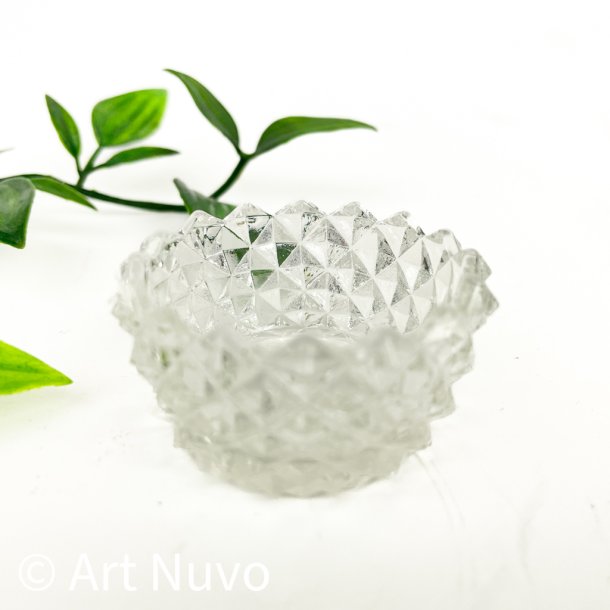 Vintage saltkar i st�bt glas