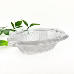 Vintage saltkar i st�bt glas