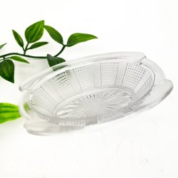 Vintage saltkar i st�bt glas